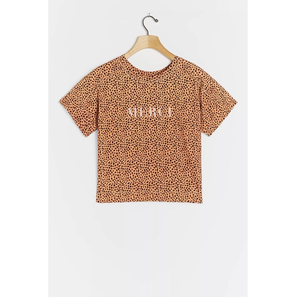 Anthropologie // Merci Spotted Graphic Tee NWOT🌛 - Picture 2 of 12